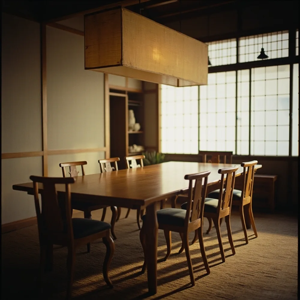 名古屋戸建てのoakキャブリオールダイニングテーブル