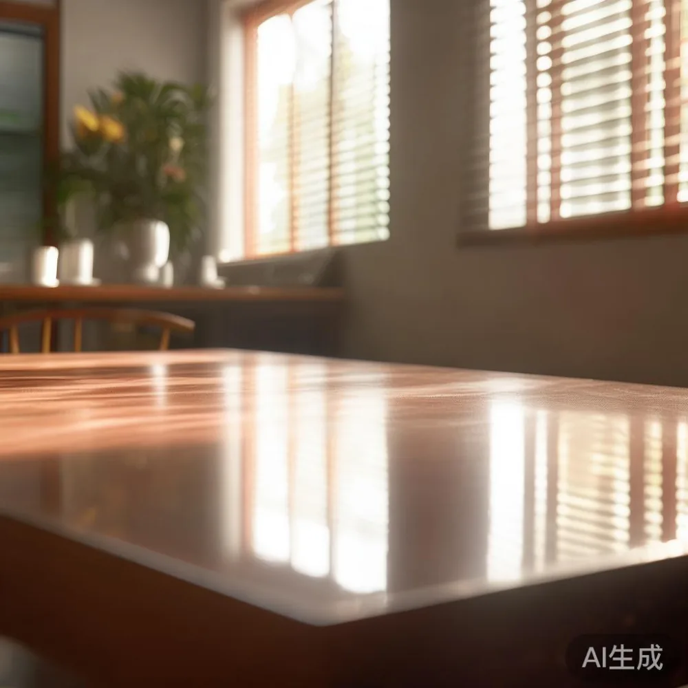 日本の湿度に負けない ラッカー仕上げダイニングテーブルの手入れ術 — in a sunlit Singapore HDB living room, morning l